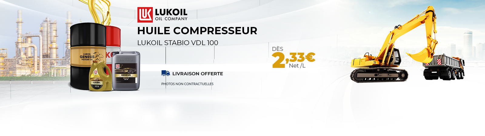 Huile de compresseur d'air et pompe à vide ISO 100