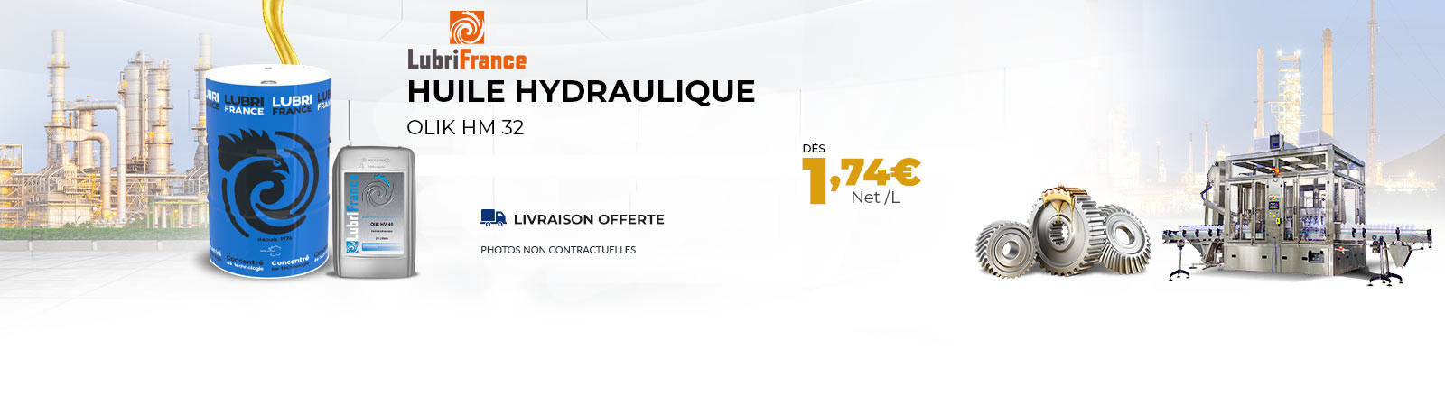 Huile hydraulique LUBRIFRANCE